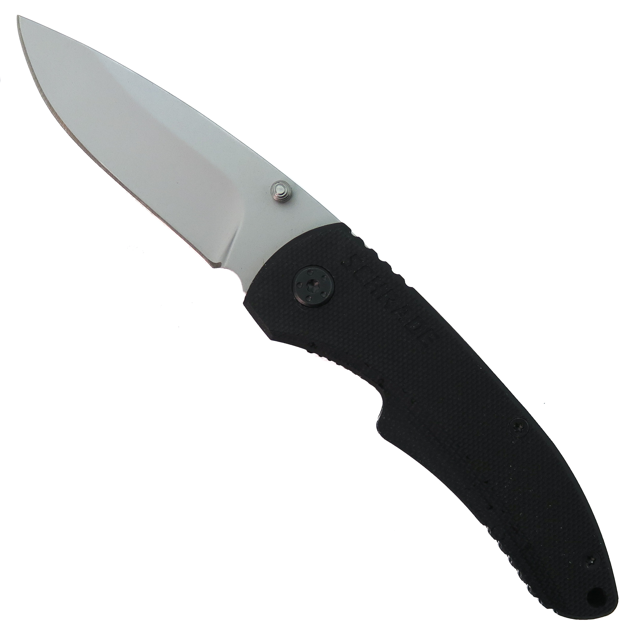 Schrade 101 Folding Knife, Drop Point Bead Blast Plain Blade